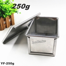 Newest 250g anodizing aluminium rectangle cube shape toast box mould bread loaf mold bareware DIY baking accessories 2024 - buy cheap