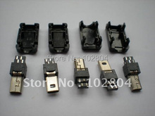 30 piezas por lote Micro USB 8 clavijas conector macho carcasa de plástico 2024 - compra barato