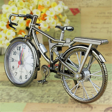 Nueva llegada de estilo Vintage, reloj despertador creativo con estampado de bicicleta, números árabes, Retro, decoración del hogar, envío directo 2024 - compra barato