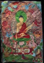Chinese Antique collection the Thangka embroidery Shakya Muni diagram 2024 - buy cheap