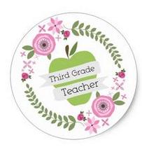 Классическая круглая наклейка для учителя с венком зеленого яблока, 1,5 дюйма 2024 - купить недорого