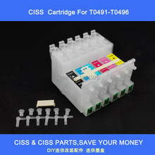 INK WAY T0491-T0496 ciss ink cartridge with AUTO RESET CHIP for RX510 R310 R210 RX630 R230 R350 2024 - buy cheap