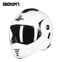 NEW BEON Motorcycle Flip up Vintage helmet full four seasons SAFETY GEAR Safety protector Protectors helmets 2024 - buy cheap
