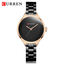 CURREN-relojes de moda para mujer, reloj de vestir de oro rosa, regalo de lujo de marca superior, reloj de pulsera elegante Simple, femenino 2024 - compra barato