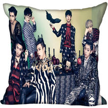 Korea-Pop Block B Printing Square silk Satin Pillowcases 35x35cm,40x40cm One Side Printed Customize your image gift 2024 - buy cheap