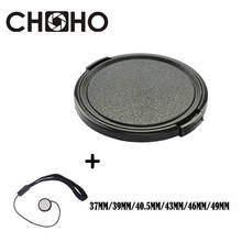 Camera Lens Cap Protection Cover 37mm 39mm 40.5mm 43mm 46mm +  Anti-lost Rope Snap On Protector for Canon Nikon Sony Accessories 2024 - buy cheap