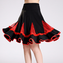 Free Shipping Ballroom Dance Skirt Ladies Waltz Modern Skirt Tango Latin Salsa Rumba Samba Competition Skirt 3 Colors #2529 2024 - buy cheap