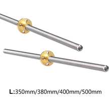 Lead Screw 350mm 380mm 400mm 500mm Length 3D Printer Parts Thread 8mm Trapezoidal Screws Copper Nuts Leadscrew Part 2024 - buy cheap