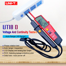 UNI-T UT18D Voltage and Continuity Tester AC/DC 3-phase voltage phase sequence continuity test Volt Detectors Pen Multimeter 2024 - buy cheap