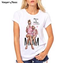 Футболка с принтом Love Mom женская, белая футболка с принтом Love 2024 - купить недорого