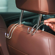Многофункциональные автомобильные крючки спинки сиденья, автомобильная Скрытая вешалка для подголовника, используется для сумки, сумки, пальто, вешалка для хранения, органайзер для крючков 2024 - купить недорого