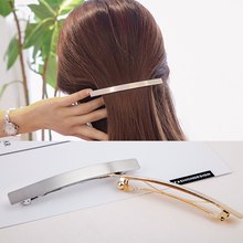 Golden Silver Plain Metal Slide Bobby pins at lead free and nickle free,metal hair barrettes clips Accessories 2024 - buy cheap