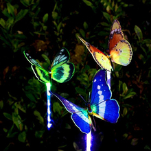 Solar Powered Butterfly LED Light Color Changing Lights Outdoor Garden Stakes Flower Bed  Flowerpot Planter Decoration 2024 - buy cheap