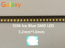 3216 1206 Ice Blue 0.01W Super Ultra Bright SMD LED Indication smd 1206 led clear blue 1206 diodes 1000PCS 2024 - buy cheap