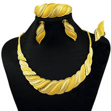 GOLD women necklace new design gold plating jewelry sets super quality african big jewelry sets wedding jewelry fine jewelry 2024 - buy cheap