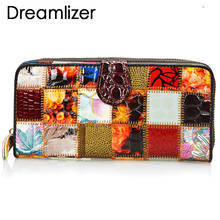 Женские кошельки Dreamlizer, из натуральной кожи, клатч большого размера с отделением для карт 2024 - купить недорого