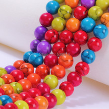 8MM Mix Color Synthetic Stone Beads Jewelry Beads For DIY Jewelry Findings 2024 - buy cheap