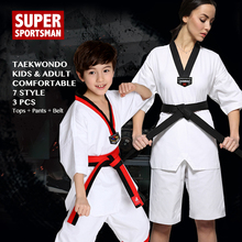 Cinto de taekwondo wtf para crianças e adultos, kit de roupas esportivas para homens e mulheres de karatê para meninos e meninas 2024 - compre barato
