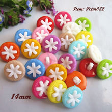 2016 news 480pcs 14mm mixed color flower combine buttons for decoration Craft Diy sewing accessories wholesale shank 2024 - buy cheap