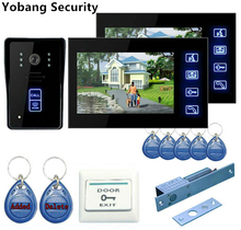 Yobang Security  2*7 inches LCD Indoor IR LED Night Vision Camera Outdoor Wired Video Doorbell Doorphone Intercom System 2024 - buy cheap