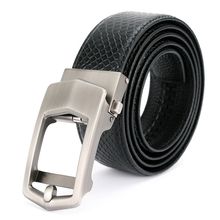 Automatic Buckle Men Leather Belt NEW Leather Belts for Men's Ratchet Dress Belt Black Brown with Automatic Buckle width:3.5cm 2024 - buy cheap