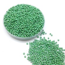 16g 1000X 2mm 12/0 AB Dark Green Color Round Opaque Loose Spacer Beads Cezch Glass Seed Beads Handmade Jewelry DIY Garment Bead 2024 - buy cheap