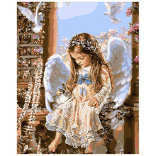 5d Diy Diamond Painting Angel girl Square Mosaic Picture Stitch Embroidery Rhinestone Pattern Handmade Children Gift 2024 - buy cheap