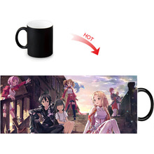 Custom Photo Magic Mug Heat Color Changing  Mug 350ML Sword Art Online Coffee Cup Beer Milk Mug Personalized Gift 2024 - buy cheap