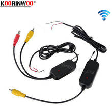 Koorinwoo Parking System 2.4G Wireless transmitter and Receiver for 12v Car Rear View Camera and TFT LCD Monitor DVD Video RCA 2024 - купить недорого