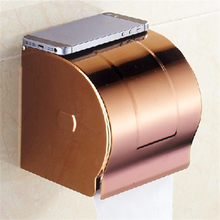 Bathroom Tissue Box Bathroom Shelf Stainless Steel Toilet Paper Holder Roll Holder Plating Polished Toilet Paper Towel Rack 2024 - buy cheap