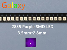 2835 3528 SMD UV LED Purple Lamp Bead 395 - 410nm Ultraviolet Light-emitting Diodes Ultra Violet SMT LED Bead 200pcs 2024 - buy cheap