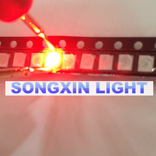 4000PCS Hot 14-20LM 2835 Red SMD LED 0.2W high bright light emitting diode chip leds Free shipping 2024 - buy cheap