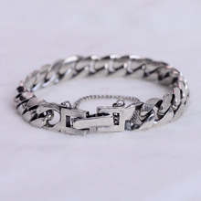2018 new product S925 sterling silver safety chain men's personality silver chain bracelet 2024 - buy cheap