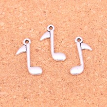 120Pcs Antique Silver Plated musical note Charms Diy Handmade Jewelry Findings Accessories 23*13mm 2024 - buy cheap