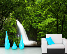 Papel de parede Forests Waterfalls Nature photo 3d wallpaper mural,living room TV sofa wall bedroom wall papers home decor cafe 2024 - buy cheap
