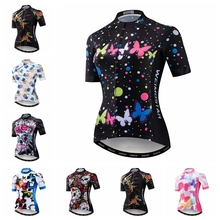 2019 Weimostar Cycling Jersey women Bike Jerseys female road MTB bicycle shirt Short Sleeve maillot Girls Racing tops Black pink 2024 - buy cheap