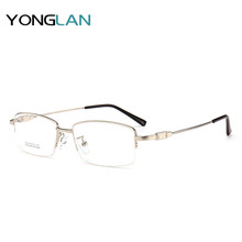 Yong Lan Ultra light Design Optical Glasses Semi-Rimless Frame Myopia Optics Eyewear Clear Lens Gafas Goggles oculos de grau mas 2024 - buy cheap