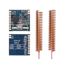 Módulo de Chip Si4432 FSK 433 MHz 20dBm SPI, transmisor y receptor RF inalámbrico, RF4432 + antena, 2 unidades/lote 2024 - compra barato