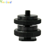 1/4 and 3/8 Tripod Mount Screw with Double Layer to Flash Hot Shoe Adapter Holder Mount Photo Studio Accessories 2024 - buy cheap