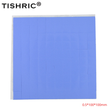 TISHRIC-almohadillas térmicas conductoras de silicona GPU para CPU, disipador térmico de 100mm, disipador de calor, pasta de grasa, Enfriador de ventilador de PC, 100x0,5x0,5mm 2024 - compra barato