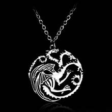 dongsheng Fashion Jewelry Song Of Ice And Fire Targaryen Dragon Badge Necklace Vintage Charm Necklace-30 2024 - buy cheap