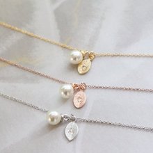 Personalized Initial pearl Necklace Bridesmaid Dainty Gift Idea for Her Friendship Necklace Charms mother's day gifts necklace 2024 - buy cheap