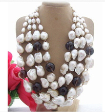Beautiful 25mm nucleated Pearl&Crystal Necklace 2024 - buy cheap