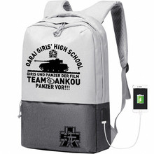 Девочки и танки Для женщин рюкзак аниме рюкзак для путешествий нейлоновый школьный рюкзак, сумка для книг зарядка через usb рюкзак для ноутбука, студенческий мешок Rugzak 2024 - купить недорого