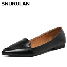 SNURULAN Designer Genuine Leather Women Casual Shoes Luxury Brand Flat Shoes Woman Boat Shoes Slip On Loafers zapatos mujer E603 2024 - buy cheap