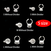 100pcs Disposable Permanent Makeup Ring No Divider Medium Size Tattoo Ink Eyebrow Lip Tattoo Pigments Holder Rings Container/Cup 2024 - buy cheap