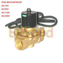 Free Shipping 3/4'' Thread IP68 Underwater Solenoid Valve Brass Waterproof AC220V 2W200-20-G 2/2 Way 2024 - buy cheap