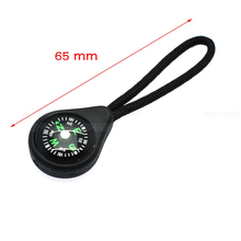 100pcs/pack Compass Zipper Pull With Strap For Backpack Gym Suit Garment  Accessories Black  Free Shipping 2024 - buy cheap