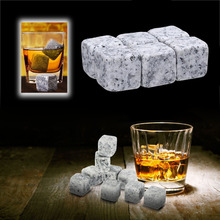 6Pcs Whiskey Stones Sipping Ice Cube Wine Rock Beer Cooler Wedding Gift Favor Christmas Bar Rack Accessories Home Bars Glass 2024 - buy cheap