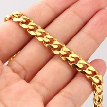 5MM Charming Jewelry Stainless Steel Gold Tone Cuban Curb Chain Mens Womens Necklace Or Bracelet Bangle 7-40" Wholesale Gift Hot 2024 - buy cheap